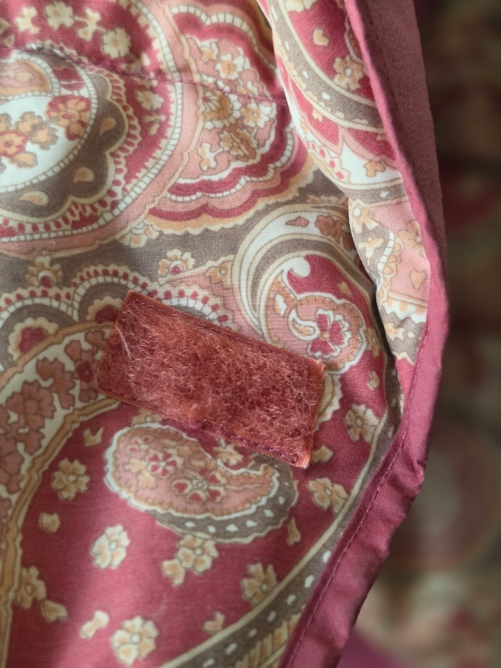 Authentic Celine Pink Dusty Rose Paisley Down Puffer Wrap One Size - Picture 5 of 13